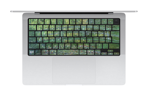 モネ睡蓮 MacBookキーボードシール 全キー JIS配列対応 Stecky Stickers