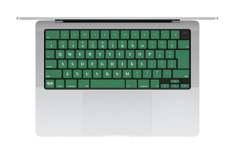 Sage Green セージグリーン MacBookキーボードシール 単色 全キー JIS配列対応 Stecky Stickers