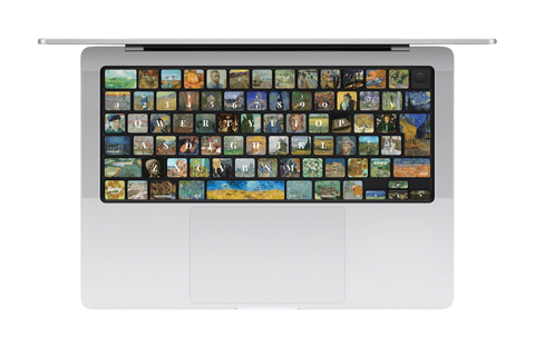 全７９キーがゴッホの名画 Van Gogh Gallery MacBookキーボードシール（全キー・JIS配列対応）｜Stecky