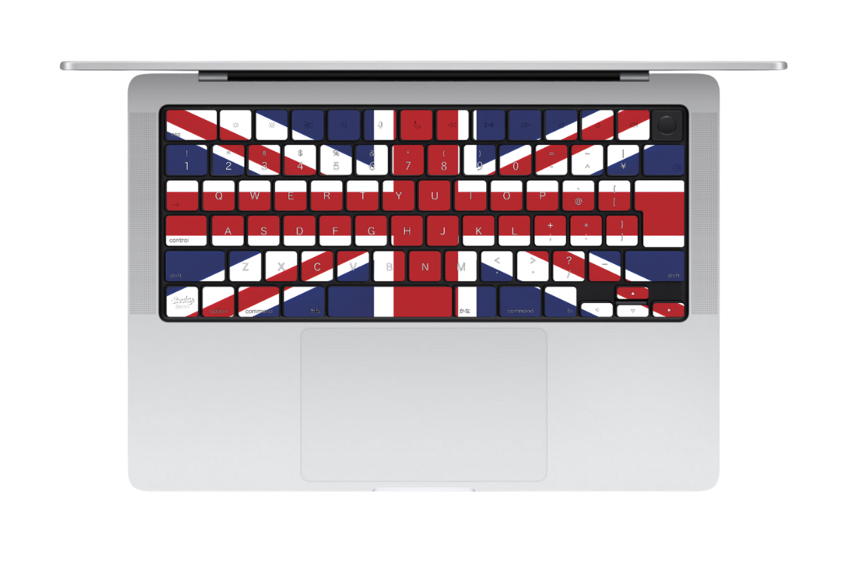ユニオンジャック MacBookキーボードシール 全キー JIS配列対応 Stecky Stickers