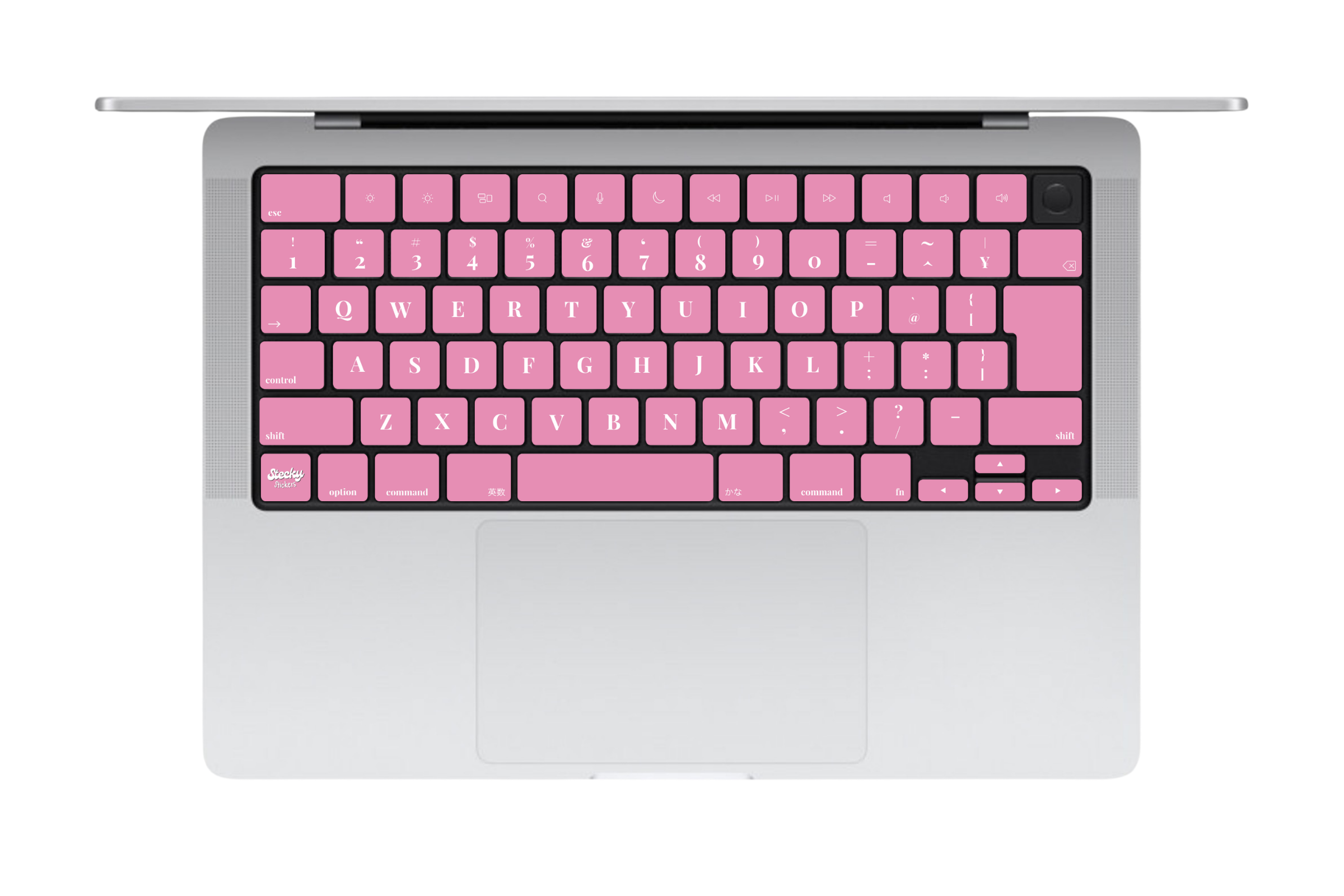 Blush Pink ブラッシュピンク MacBookキーボードシール 単色 全キー JIS配列対応 Stecky Stickers