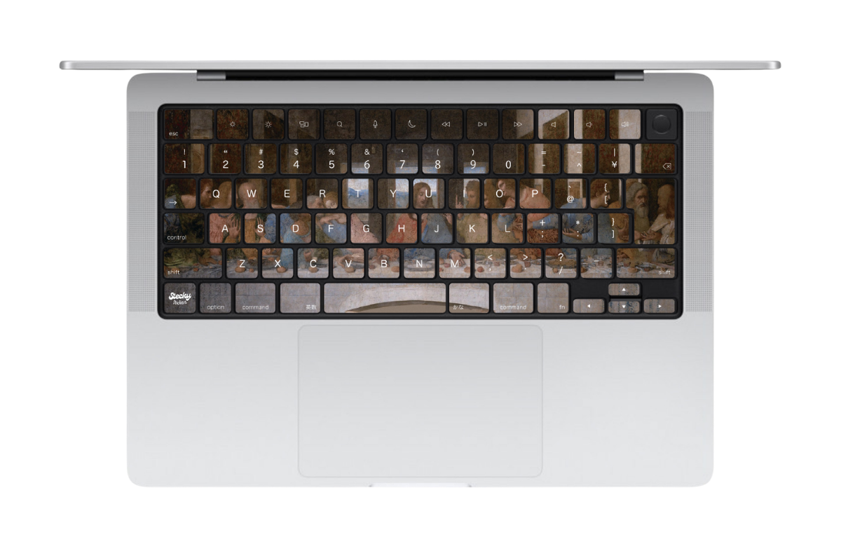 ダ・ヴィンチ最後の晩餐 MacBookキーボードシール 全キー JIS配列対応 Stecky Stickers