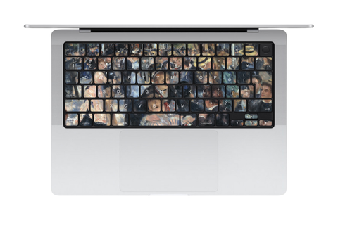 ルノワール ムーラン・ド・ラ・ギャレット MacBookキーボードシール 全キー JIS配列対応 Stecky Stickers